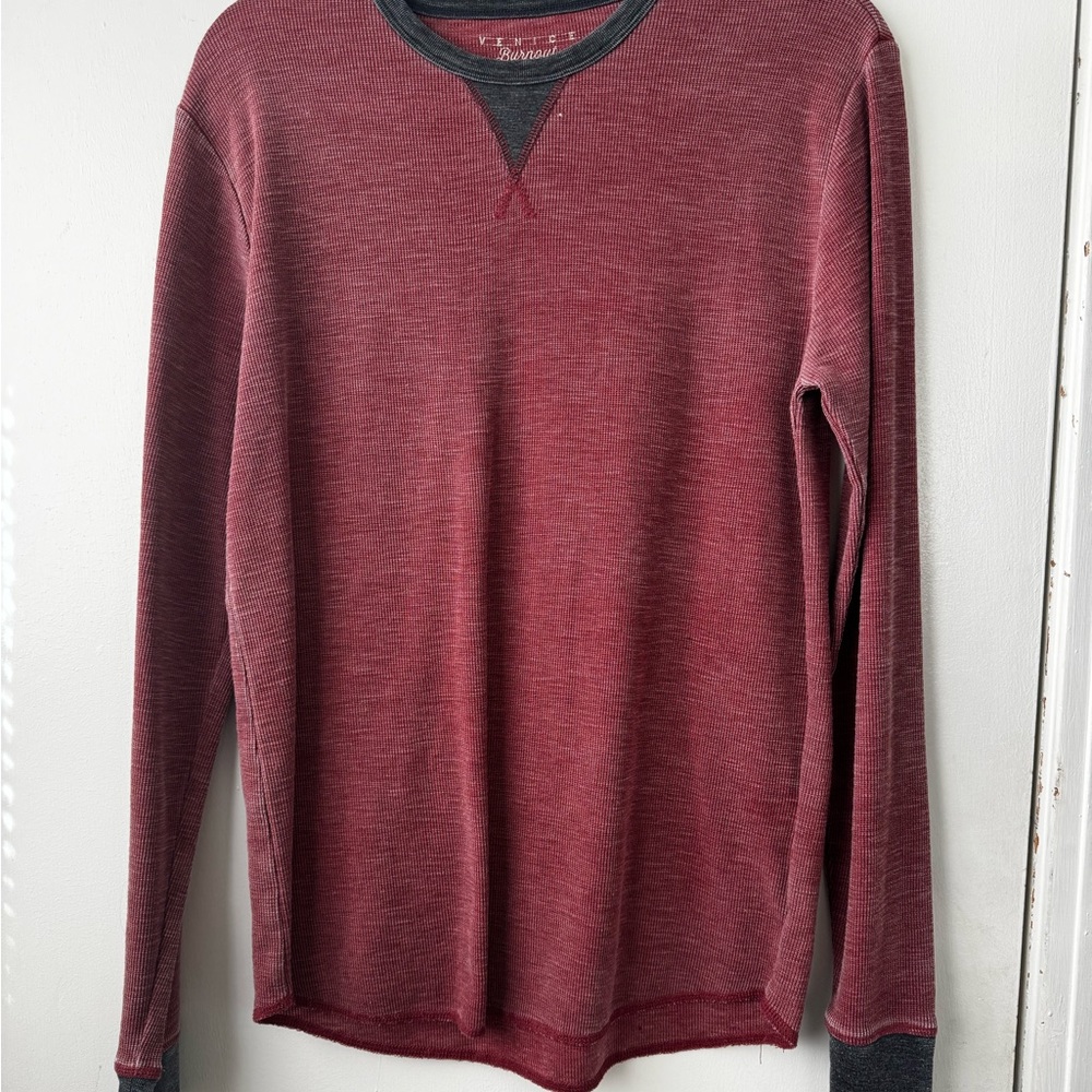 Lucky Brand Red Long Sleeve Shirt